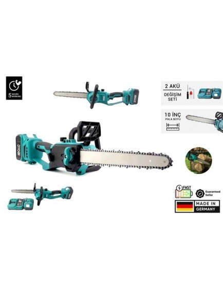 DYOBI Akülü Şarjlı Ağaç Kesme Testeresi 2 Akü 36 Watt