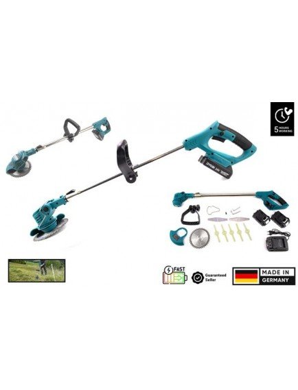 DYOBI Kolay Kullanımlı Şarjlı Tırpan Bahçe Tırpanı 2 Akü 24V